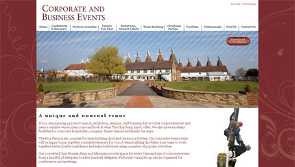 Corporate & Business Events Venue Homepage